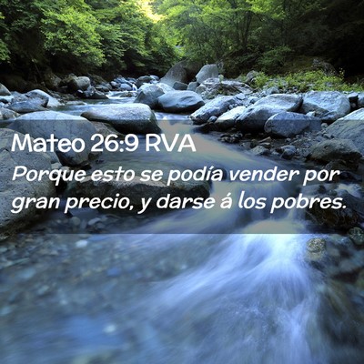 Picture 02 - Mateo 26:9 RVA - Porque esto se podía vender por gran precio, y - Bible Verse Picture