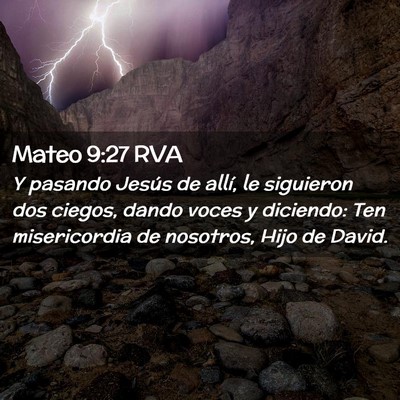 Picture 02 - Mateo 9:27 RVA - Y pasando Jesús de allí, le siguieron dos - Bible Verse Picture
