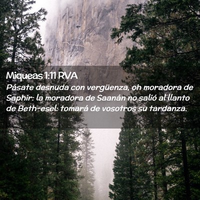Picture 02 - Miqueas 1:11 RVA - Pásate desnuda con vergüenza, oh moradora de - Bible Verse Picture