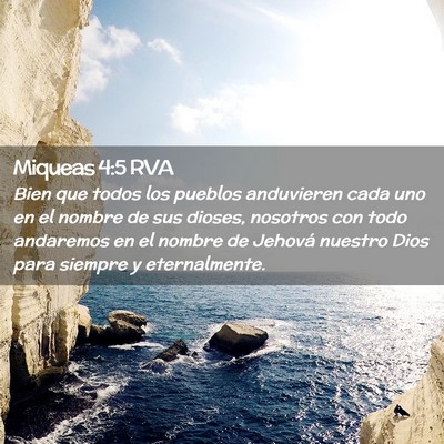 Picture 02 - Miqueas 4:5 RVA - Bien que todos los pueblos anduvieren cada uno en - Bible Verse Picture