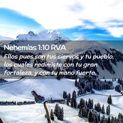 Picture 02 - Nehemías 1:10 RVA - Ellos pues son tus siervos y tu pueblo, los - Bible Verse Picture
