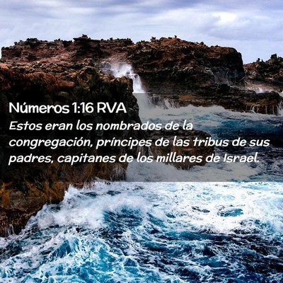 Picture 02 - Números 1:16 RVA - Estos eran los nombrados de la congregación, - Bible Verse Picture