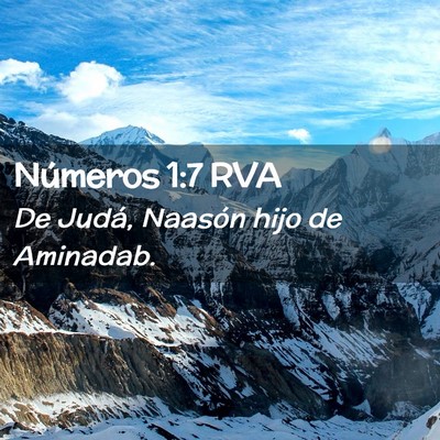 Picture 02 - Números 1:7 RVA - De Judá, Naasón hijo de - Bible Verse Picture