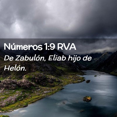 Picture 02 - Números 1:9 RVA - De Zabulón, Eliab hijo de - Bible Verse Picture
