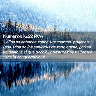 Picture 02 - Números 16:22 RVA - Y ellos se echaron sobre sus rostros, y dijeron: - Bible Verse Picture