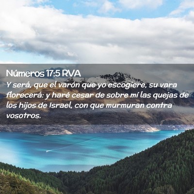 Picture 02 - Números 17:5 RVA - Y será, que el varón que yo escogiere, su vara - Bible Verse Picture