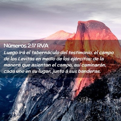 Picture 02 - Números 2:17 RVA - Luego irá el tabernáculo del testimonio, el - Bible Verse Picture