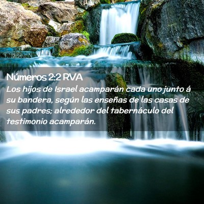 Picture 02 - Números 2:2 RVA - Los hijos de Israel acamparán cada uno junto á - Bible Verse Picture