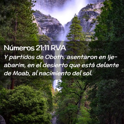 Picture 02 - Números 21:11 RVA - Y partidos de Oboth, asentaron en Ije-abarim, en - Bible Verse Picture