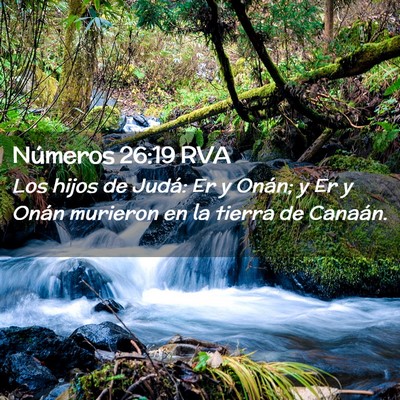 Picture 02 - Números 26:19 RVA - Los hijos de Judá: Er y Onán; y Er y Onán - Bible Verse Picture