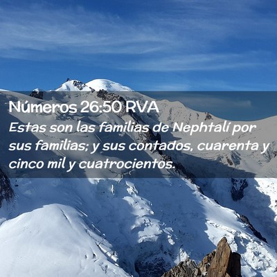 Picture 02 - Números 26:50 RVA - Estas son las familias de Nephtalí por sus - Bible Verse Picture