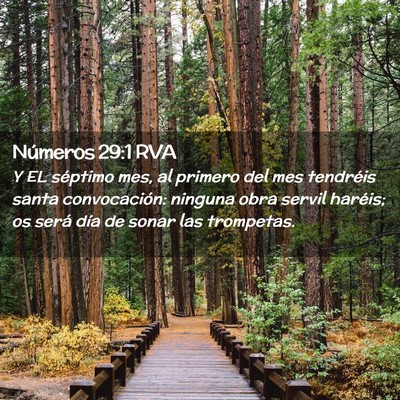 Picture 02 - Números 29:1 RVA - Y EL séptimo mes, al primero del mes tendréis - Bible Verse Picture