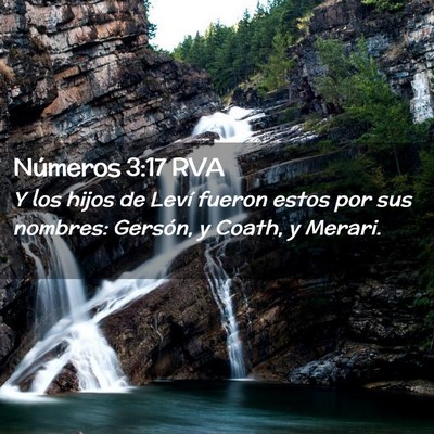 Picture 02 - Números 3:17 RVA - Y los hijos de Leví fueron estos por sus - Bible Verse Picture