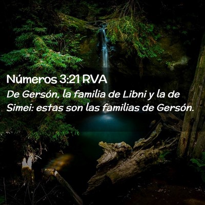 Picture 02 - Números 3:21 RVA - De Gersón, la familia de Libni y la de Simei: - Bible Verse Picture