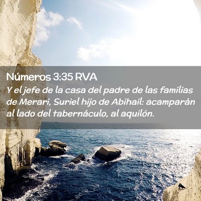 Picture 02 - Números 3:35 RVA - Y el jefe de la casa del padre de las familias de - Bible Verse Picture