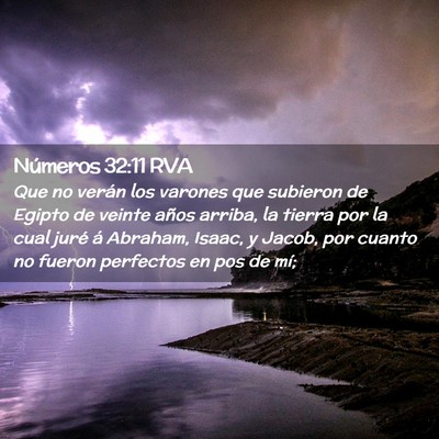 Picture 02 - Números 32:11 RVA - Que no verán los varones que subieron de Egipto - Bible Verse Picture