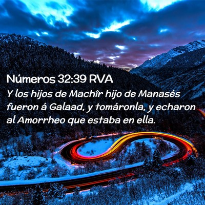 Picture 02 - Números 32:39 RVA - Y los hijos de Machîr hijo de Manasés fueron á - Bible Verse Picture