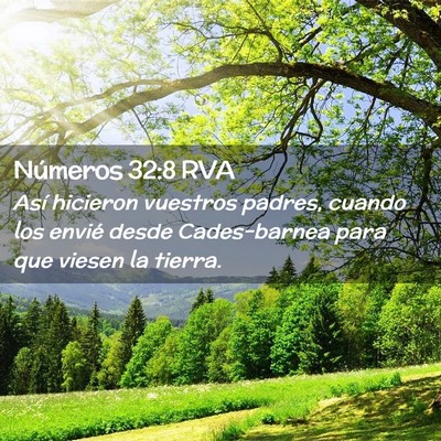 Picture 02 - Números 32:8 RVA - Así hicieron vuestros padres, cuando los envié - Bible Verse Picture