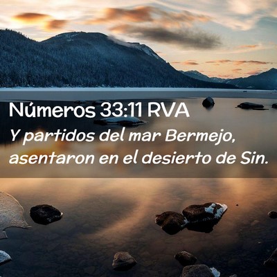 Picture 02 - Números 33:11 RVA - Y partidos del mar Bermejo, asentaron en el - Bible Verse Picture