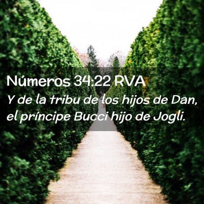 Picture 02 - Números 34:22 RVA - Y de la tribu de los hijos de Dan, el príncipe - Bible Verse Picture