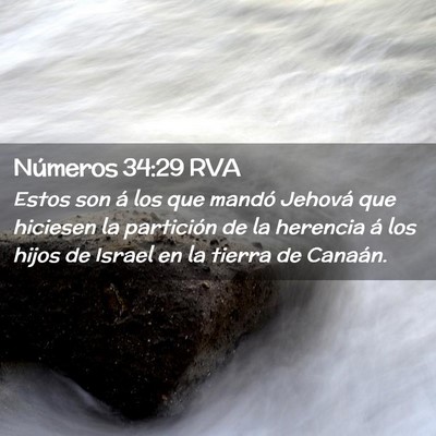 Picture 02 - Números 34:29 RVA - Estos son á los que mandó Jehová que hiciesen - Bible Verse Picture