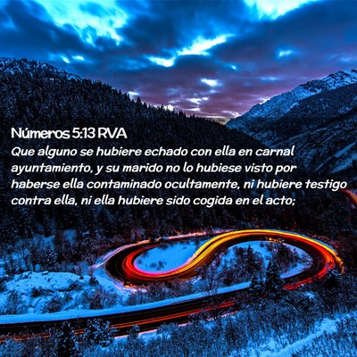 Picture 02 - Números 5:13 RVA - Que alguno se hubiere echado con ella en carnal - Bible Verse Picture