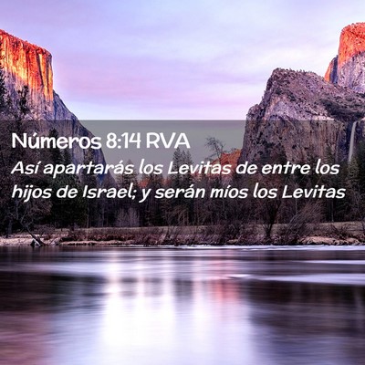 Picture 02 - Números 8:14 RVA - Así apartarás los Levitas de entre los hijos de - Bible Verse Picture