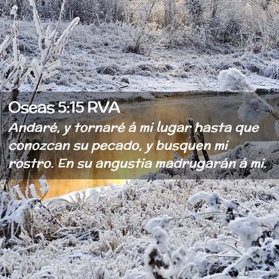 Picture 02 - Oseas 5:15 RVA - Andaré, y tornaré á mi lugar hasta que - Bible Verse Picture