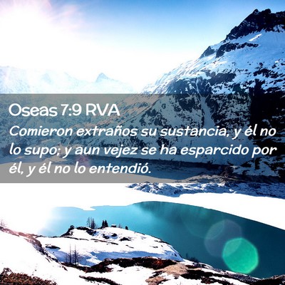 Picture 02 - Oseas 7:9 RVA - Comieron extraños su sustancia, y él no lo - Bible Verse Picture