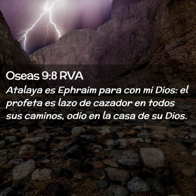 Picture 02 - Oseas 9:8 RVA - Atalaya es Ephraim para con mi Dios: el profeta - Bible Verse Picture