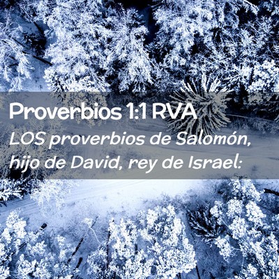 Picture 02 - Proverbios 1:1 RVA - LOS proverbios de Salomón, hijo de David, rey de - Bible Verse Picture