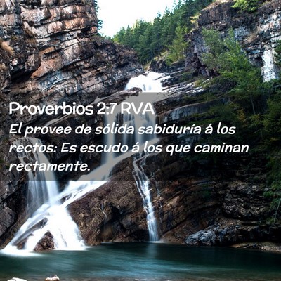Picture 02 - Proverbios 2:7 RVA - El provee de sólida sabiduría á los rectos: Es - Bible Verse Picture