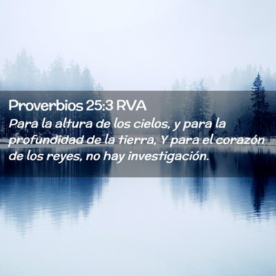 Picture 02 - Proverbios 25:3 RVA - Para la altura de los cielos, y para la - Bible Verse Picture