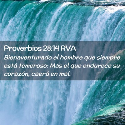 Picture 02 - Proverbios 28:14 RVA - Bienaventurado el hombre que siempre está - Bible Verse Picture