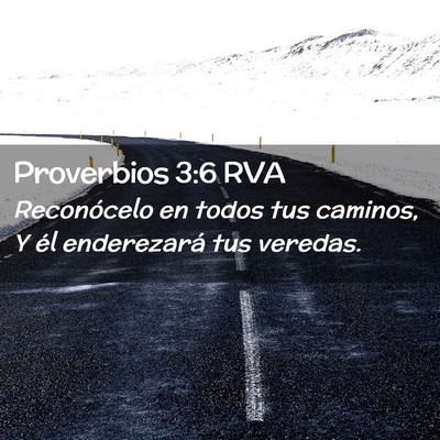 Picture 02 - Proverbios 3:6 RVA - Reconócelo en todos tus caminos, Y él - Bible Verse Picture