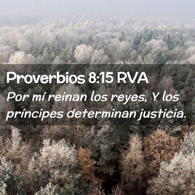 Picture 02 - Proverbios 8:15 RVA - Por mí reinan los reyes, Y los príncipes - Bible Verse Picture