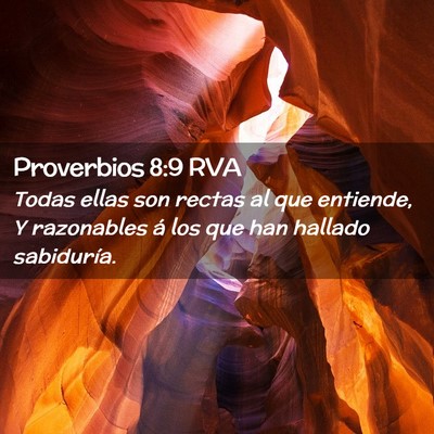 Picture 02 - Proverbios 8:9 RVA - Todas ellas son rectas al que entiende, Y - Bible Verse Picture