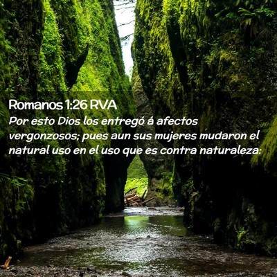 Picture 02 - Romanos 1:26 RVA - Por esto Dios los entregó á afectos - Bible Verse Picture