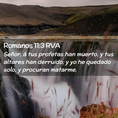Picture 02 - Romanos 11:3 RVA - Señor, á tus profetas han muerto, y tus altares - Bible Verse Picture