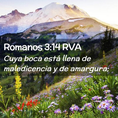 Picture 02 - Romanos 3:14 RVA - Cuya boca está llena de maledicencia y de - Bible Verse Picture