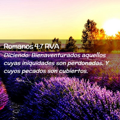 Picture 02 - Romanos 4:7 RVA - Diciendo: Bienaventurados aquellos cuyas - Bible Verse Picture
