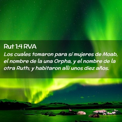 Picture 02 - Rut 1:4 RVA - Los cuales tomaron para sí mujeres de Moab, el - Bible Verse Picture