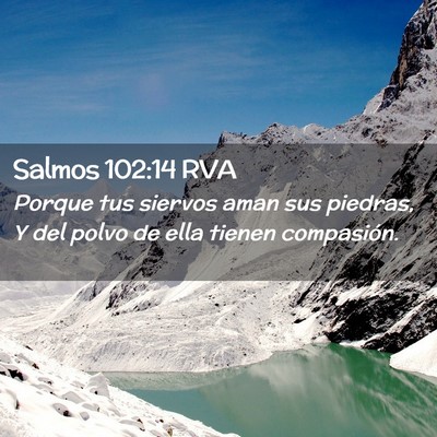 Picture 02 - Salmos 102:14 RVA - Porque tus siervos aman sus piedras, Y del polvo - Bible Verse Picture