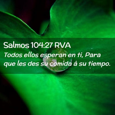 Picture 02 - Salmos 104:27 RVA - Todos ellos esperan en ti, Para que les des su - Bible Verse Picture