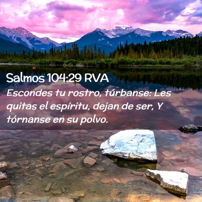 Picture 02 - Salmos 104:29 RVA - Escondes tu rostro, túrbanse: Les quitas el - Bible Verse Picture
