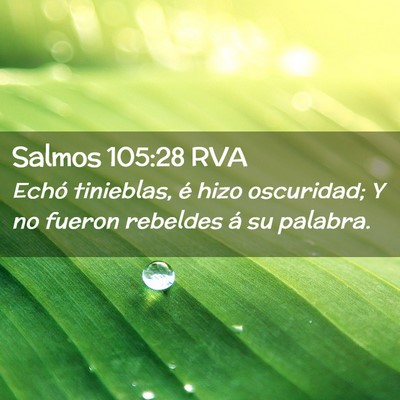 Picture 02 - Salmos 105:28 RVA - Echó tinieblas, é hizo oscuridad; Y no fueron - Bible Verse Picture
