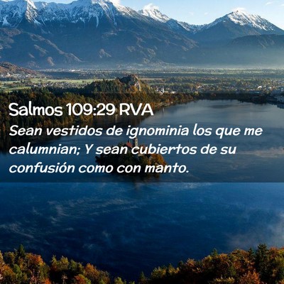 Picture 02 - Salmos 109:29 RVA - Sean vestidos de ignominia los que me calumnian; - Bible Verse Picture