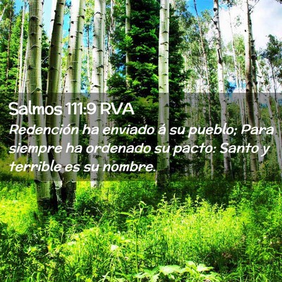 Picture 02 - Salmos 111:9 RVA - Redención ha enviado á su pueblo; Para siempre - Bible Verse Picture