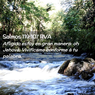 Picture 02 - Salmos 119:107 RVA - Afligido estoy en gran manera: oh Jehová, - Bible Verse Picture
