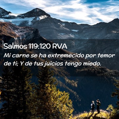 Picture 02 - Salmos 119:120 RVA - Mi carne se ha extremecido por temor de ti; Y de - Bible Verse Picture